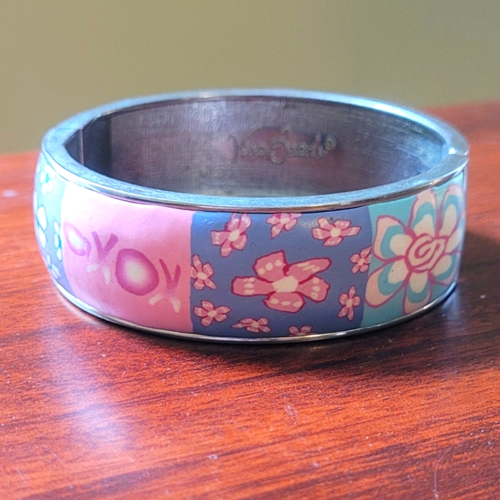 Viva Beads Bangle Bracelet Pink Purple/XOXO